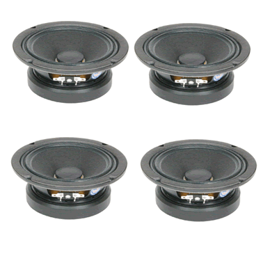 4 X BUNDLE DEAL Eminence ALPHA 6 8ohm 6" 100watt PA Speaker